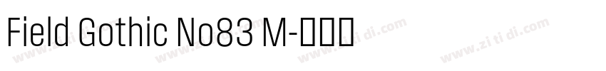 Field Gothic No83 M字体转换